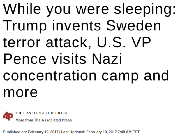 Trump right about Sweden