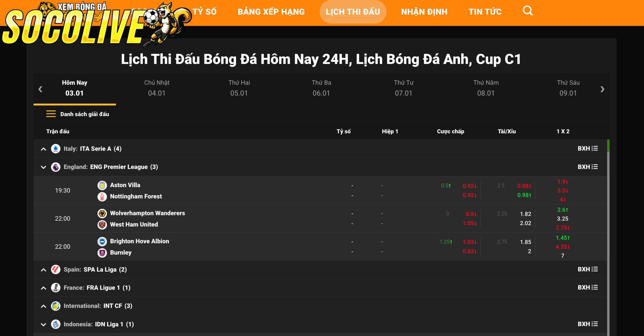 Socolive mang đến trải nghiệm vô cùng đơn giản