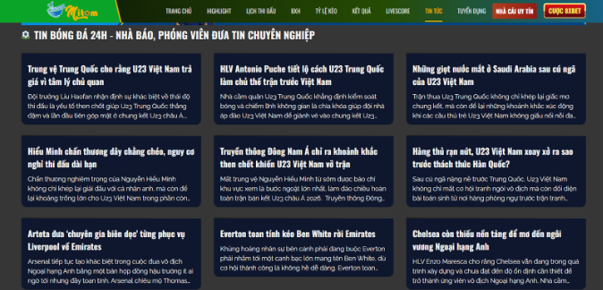 Hướng dẫn quy trình xem trực tiếp tại Mitom TV đơn giản 